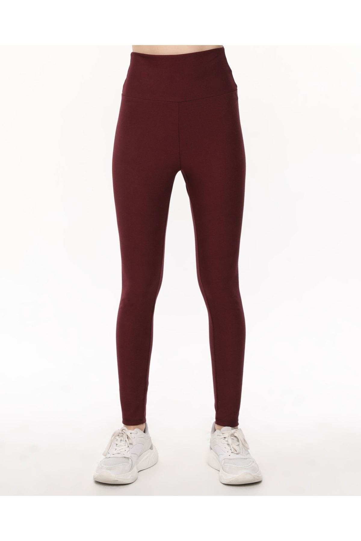 Interlok Streç Tayt Yüksel Bel