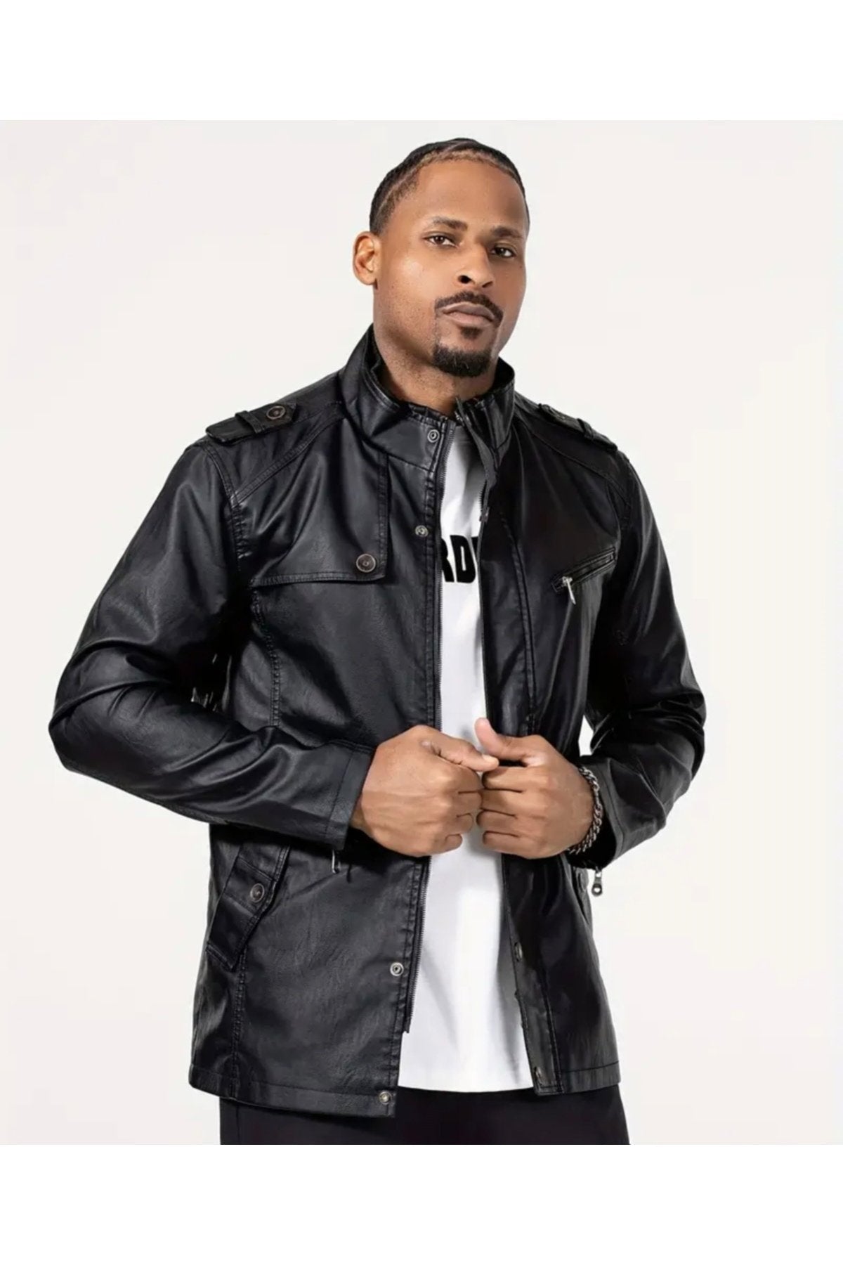 Hakiki Kuzu Derisi Orta Kalın Uzun Mont