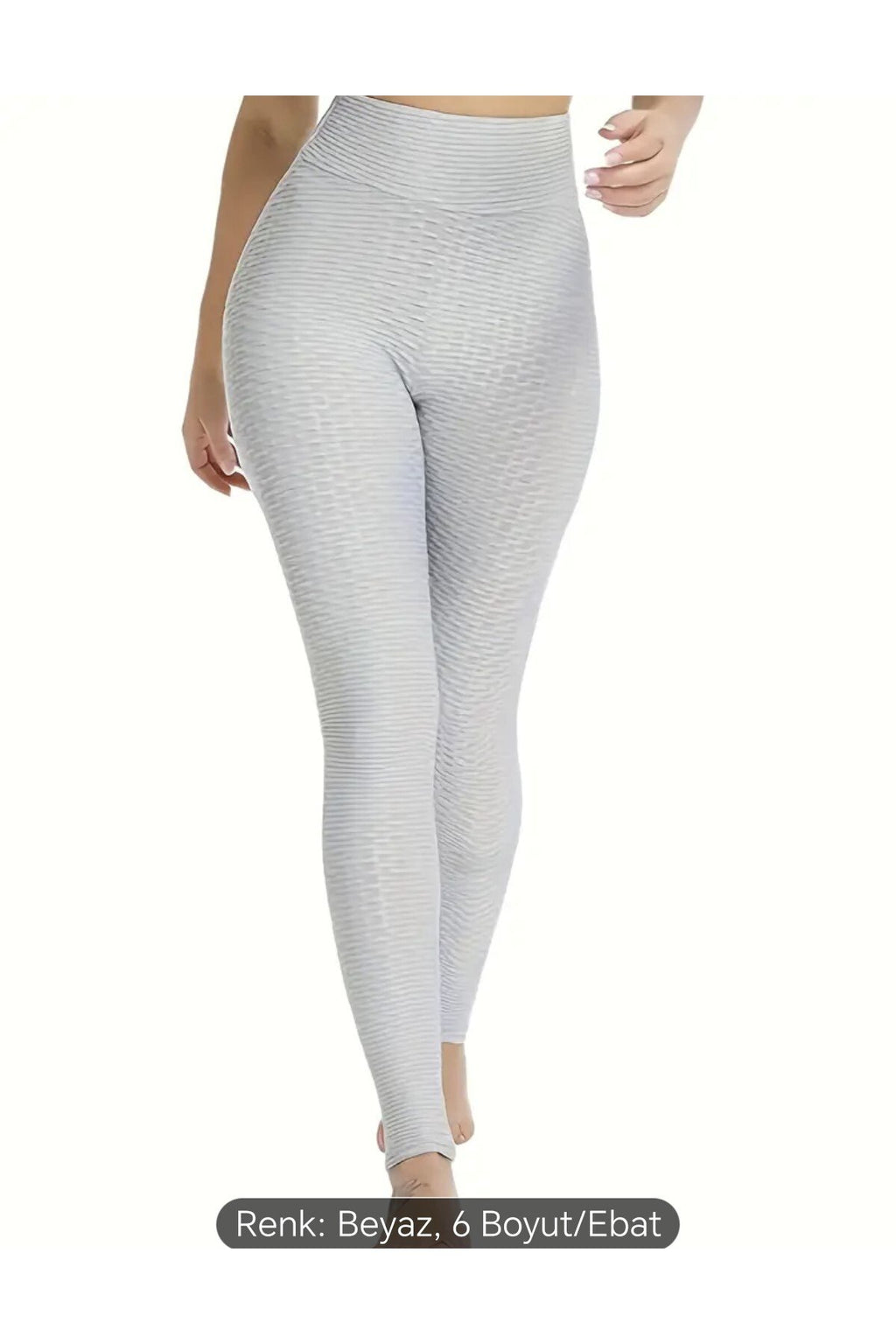 Pilates Egzersiz Fitness Spor Tayt Yüksek Bel Arkası Büzgülü