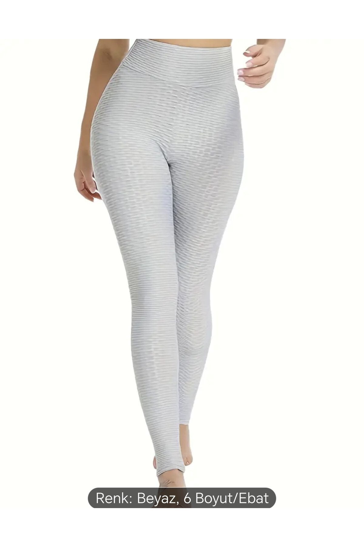 Pilates Egzersiz Fitness Spor Tayt Yüksek Bel Arkası Büzgülü