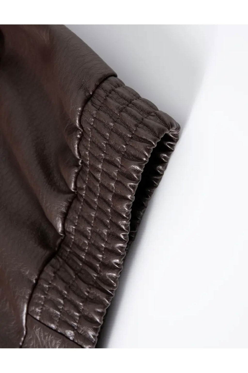 Büyük Torba Cepli Kapaklı Gömlek Yaka Mont Hakiki Kuzu Derisi