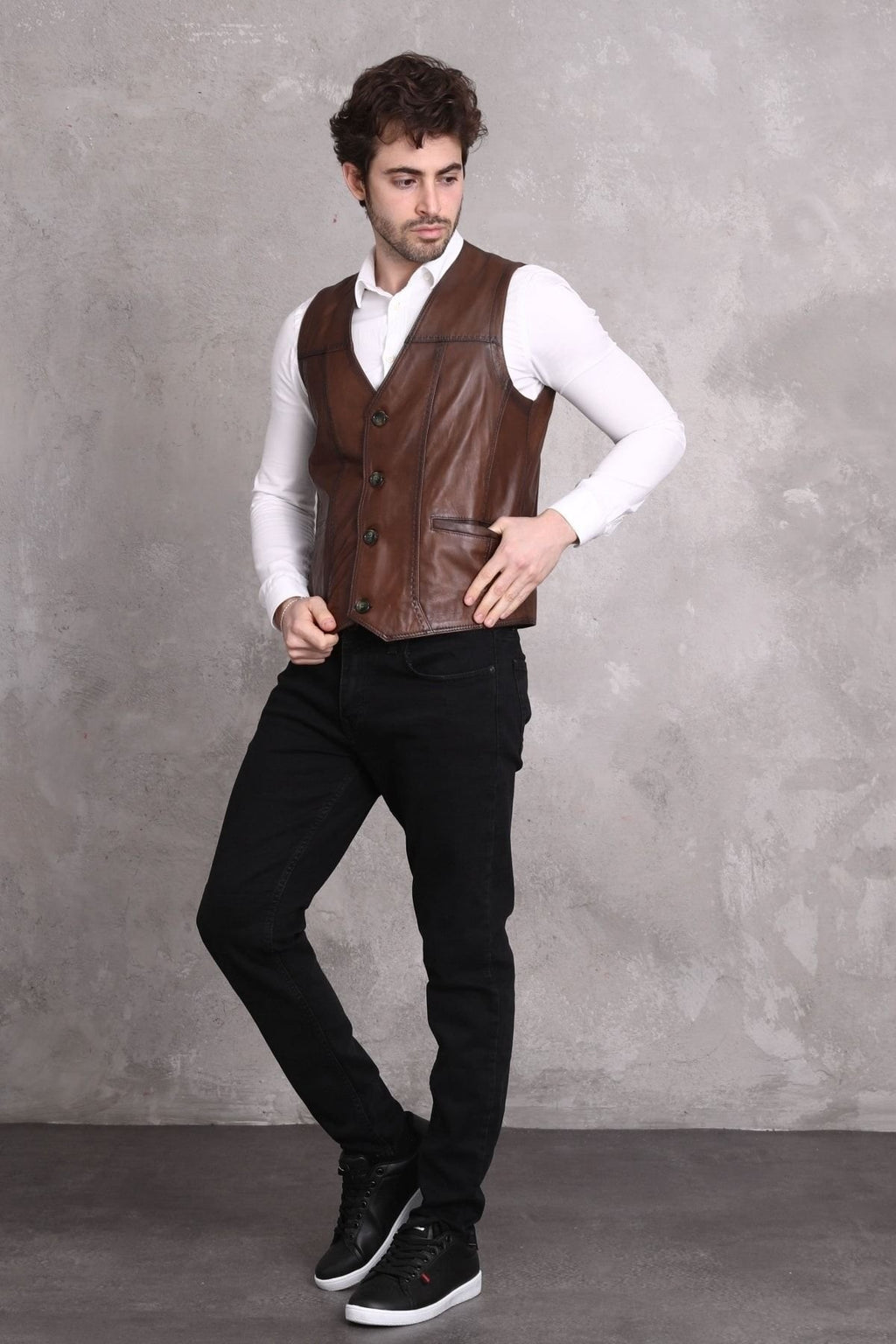 Toptan Kahve Renk Yelek