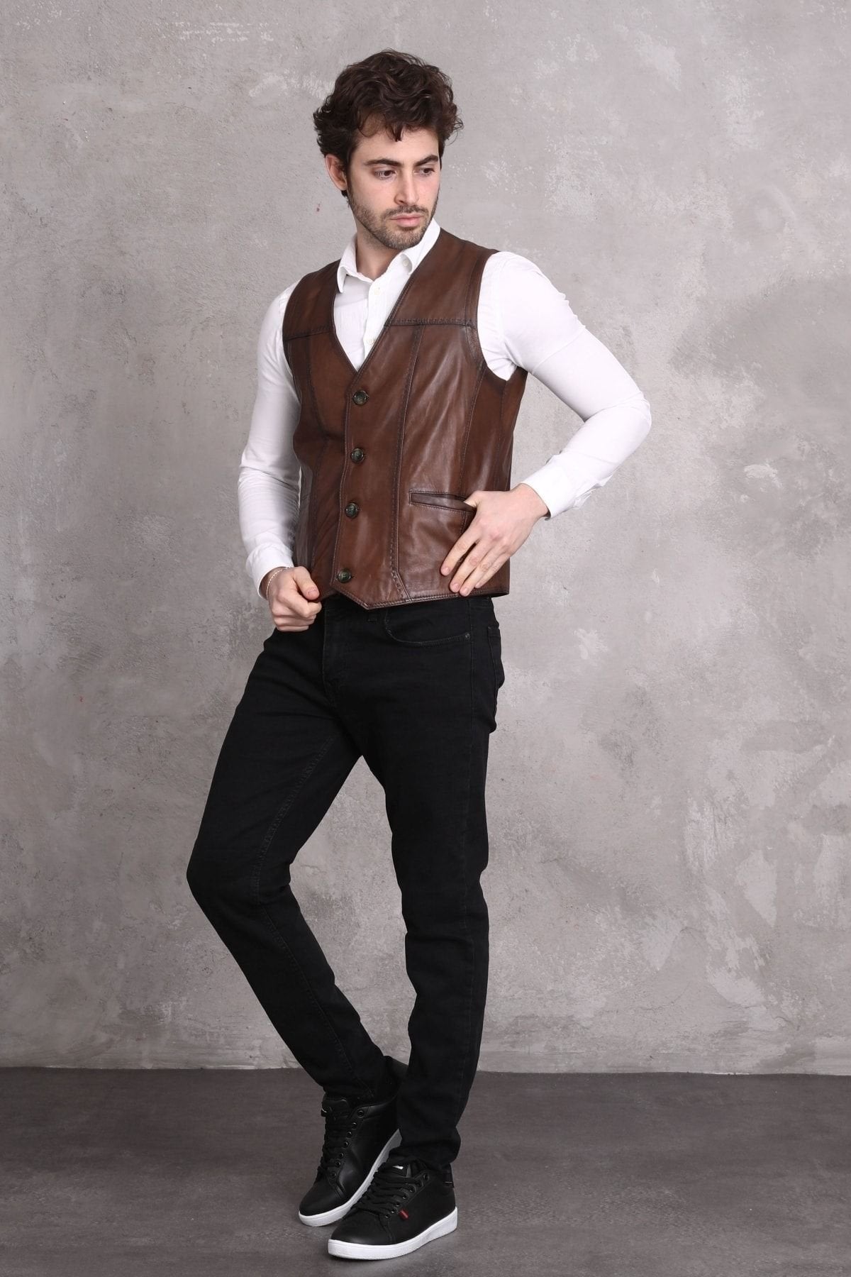 Toptan Kahve Renk Yelek