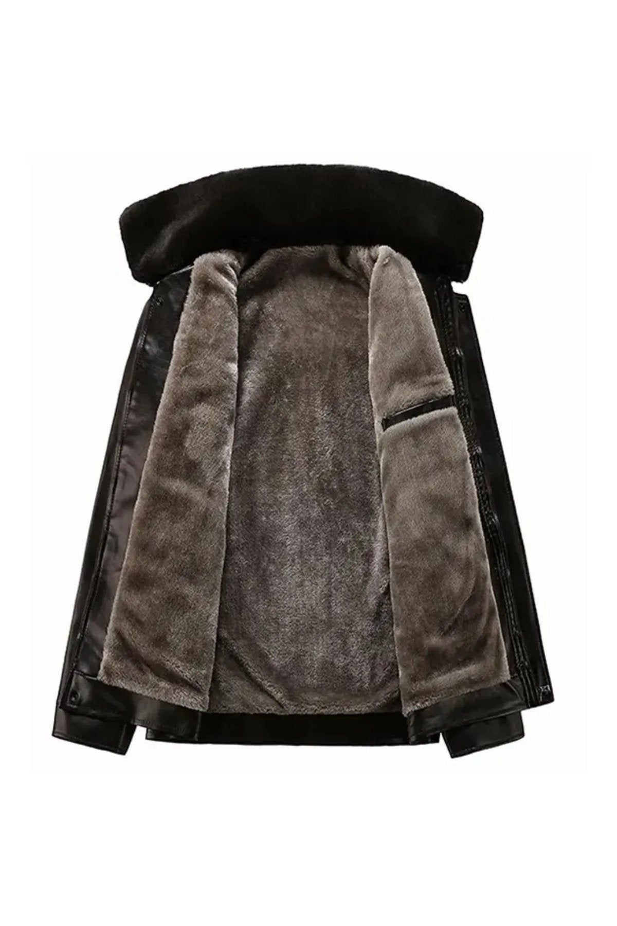 Yakası Ve Içi Kürk Mont