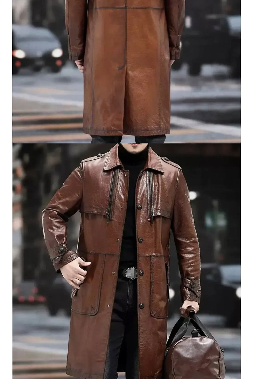 Pardesü Hakiki Koyun Derisi Uzun Yırtmaçlı Erkek