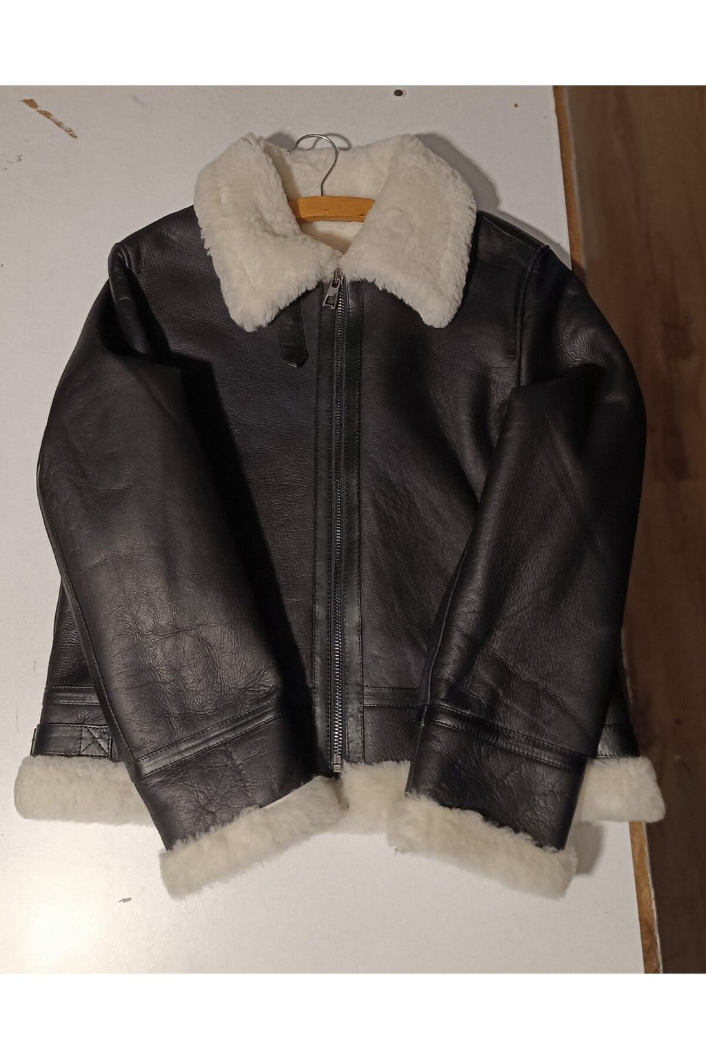 Kürklü mont kaban Hakiki koyun derisi ve kürk napa