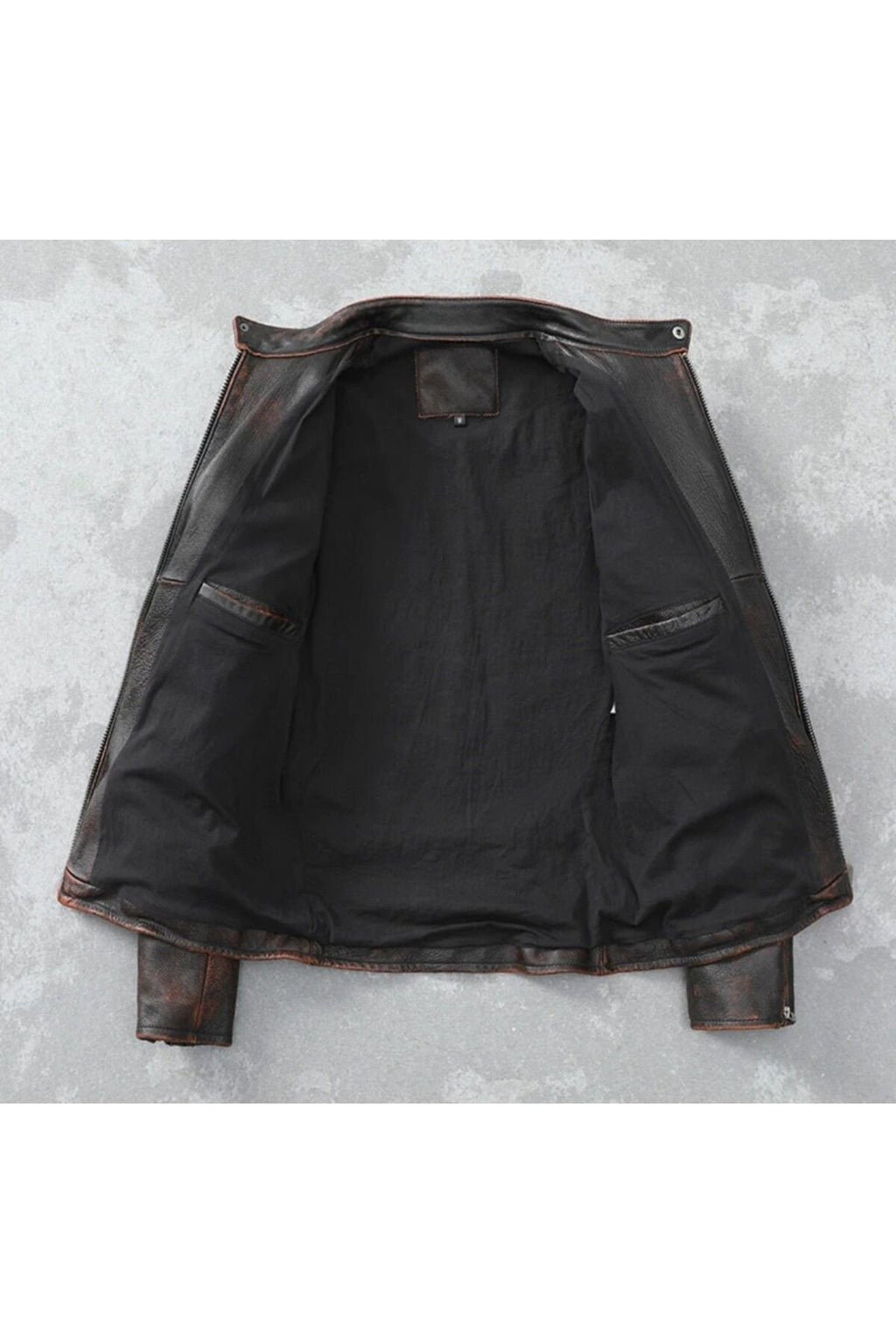 Eskitme Silme Ceket Hakiki Deri