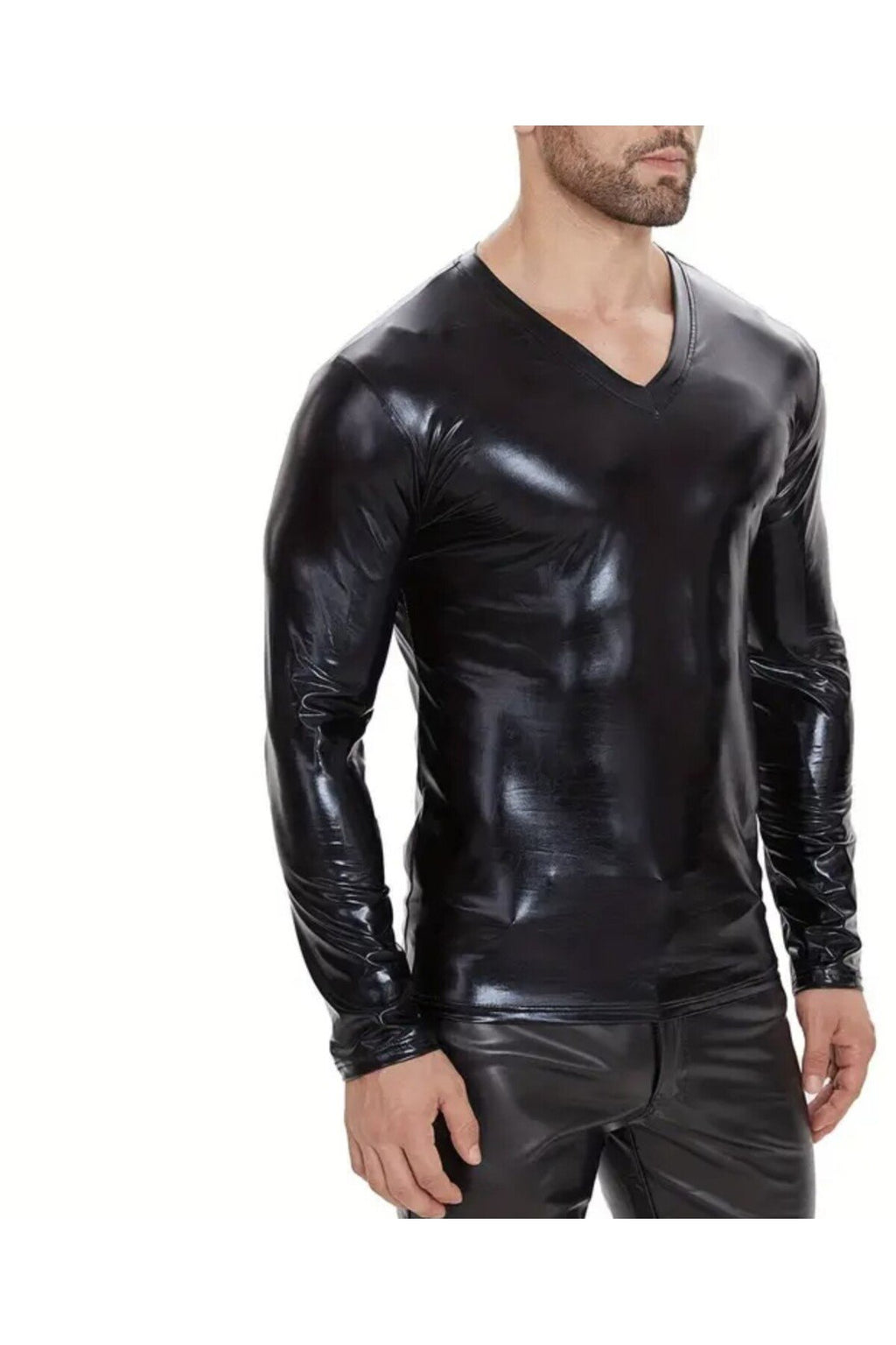 Rugan V Yaka Uzun Kollu Tişört