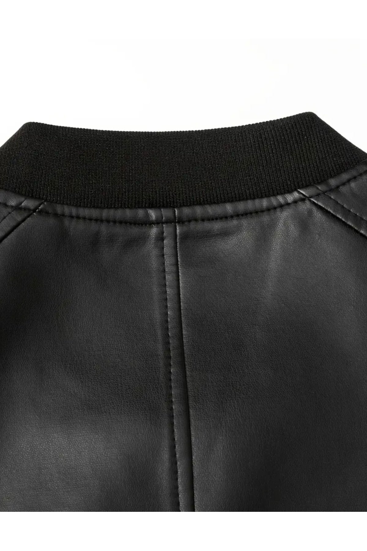 Hakiki Kuzu Derisi Trikolu Spor Ceket