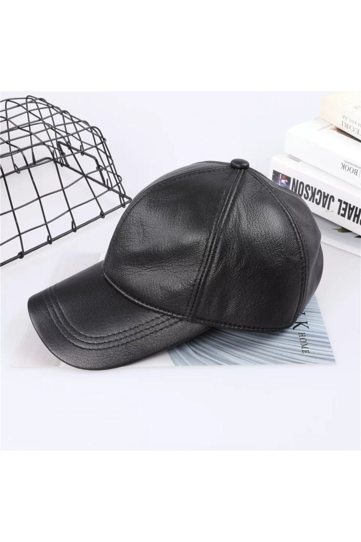 Hakiki Deri Beyzbol Kep Şapka
