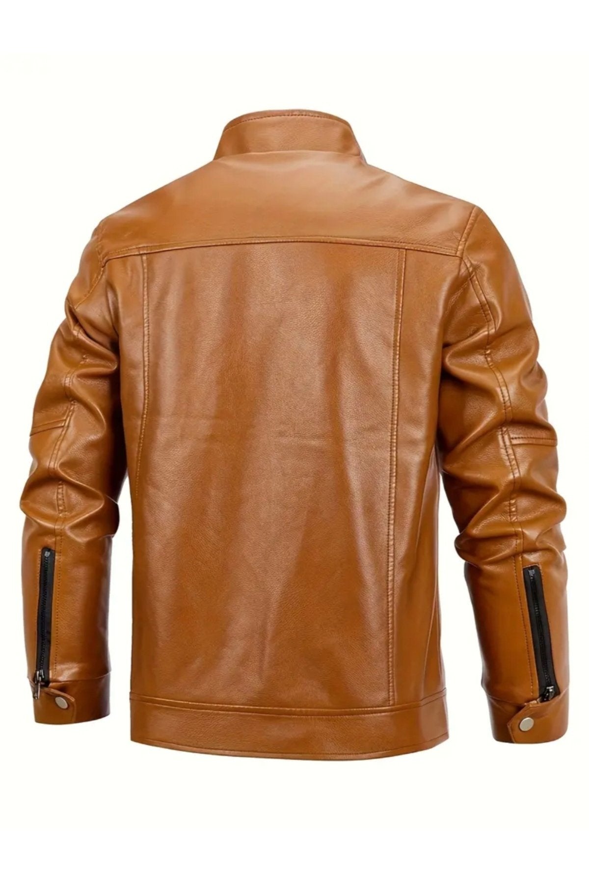 Hakiki Kuzu Derisi Taba Renk Erkek Spor Ceket