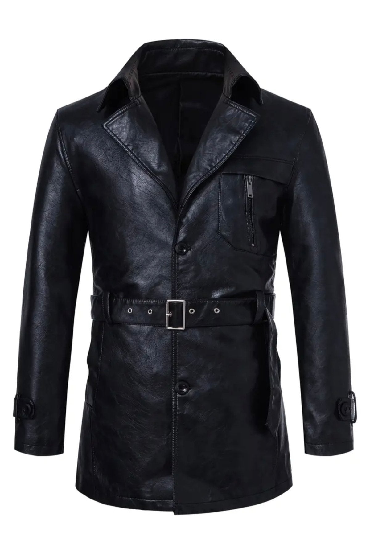 Hakiki Koyun Derisi Kemerli Orta Kalın Deri Kaban