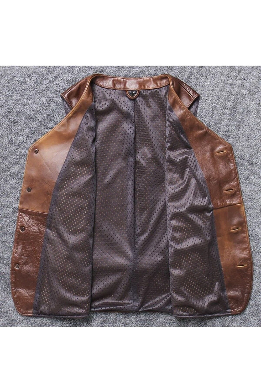 Hakiki deri taba kovboy yelek