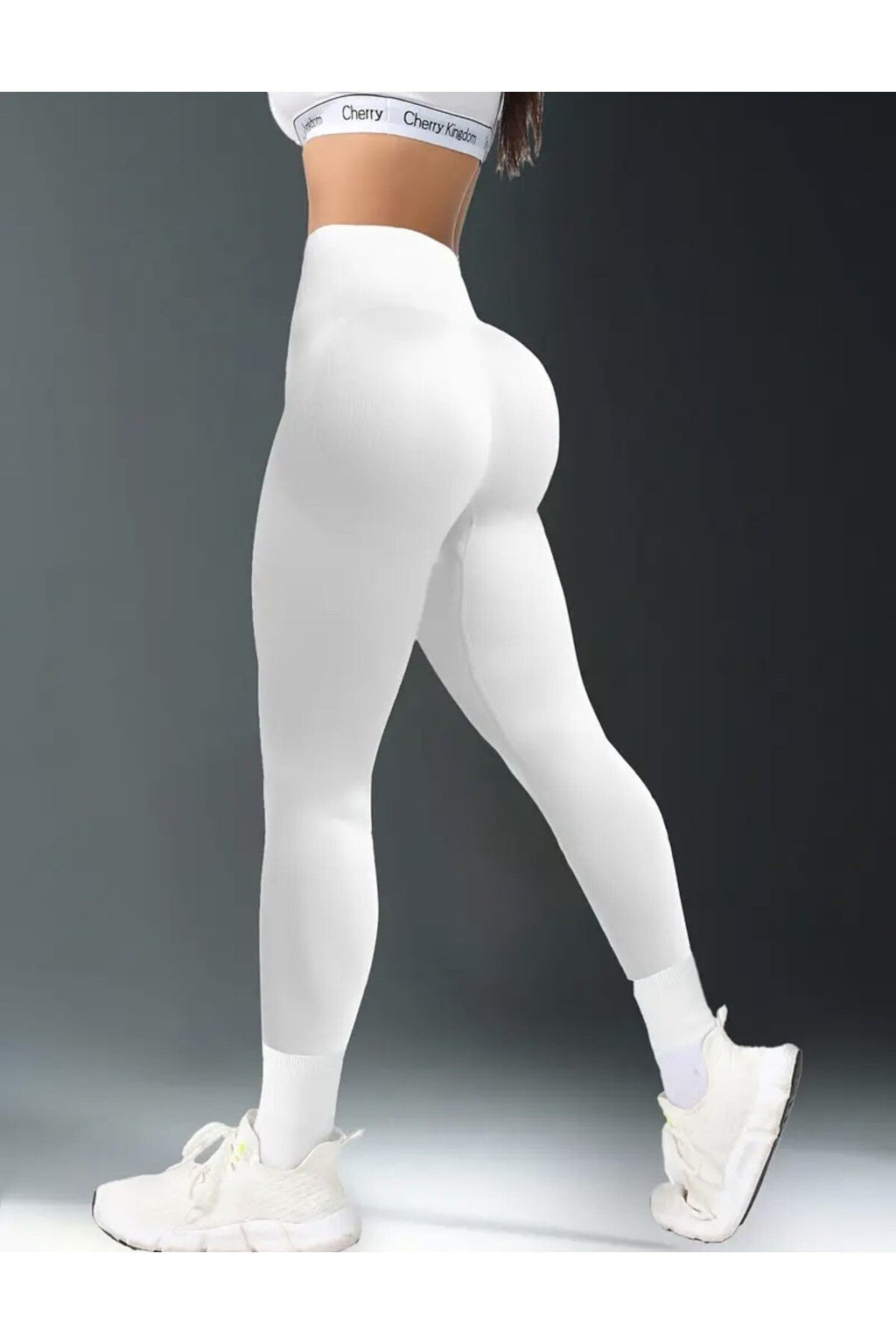 Disko Beyaz Tayt Yüksel Bel Dar Paça Orta Kalın