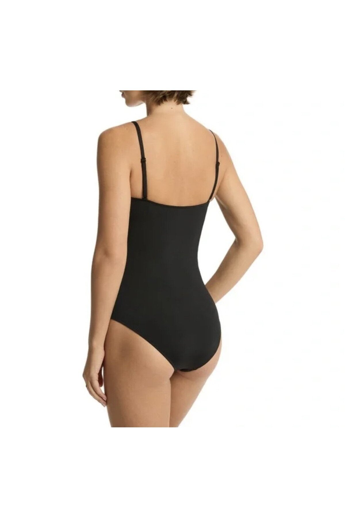 Siyah Straplez Toparlayıcı Mayo İp Askılı