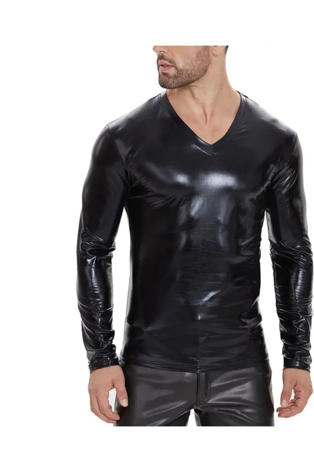 Rugan V Yaka Uzun Kollu Tişört