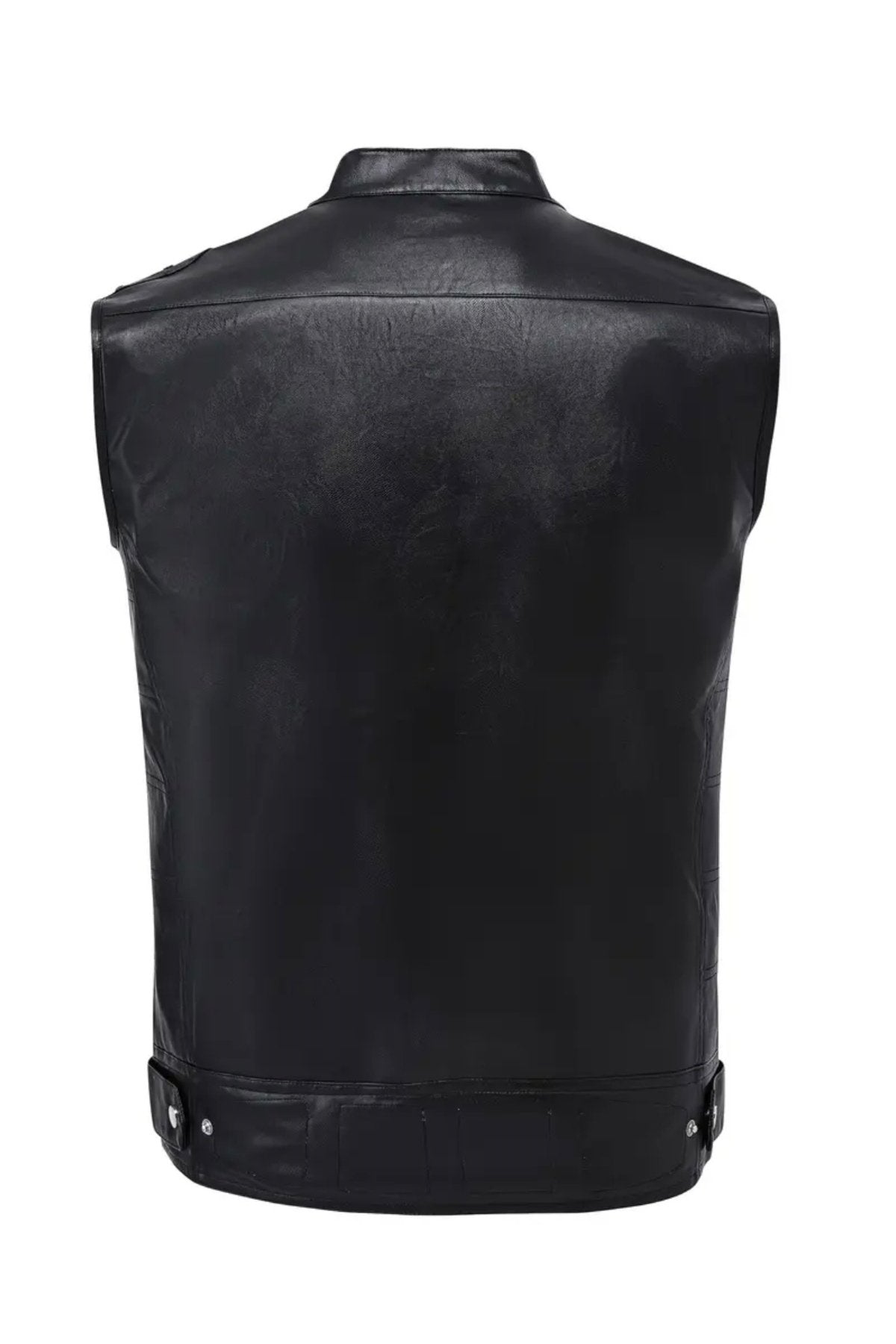 Motorcu Cooper SlimFit Hakiki Koyun Derisi yelek Orta Kalın