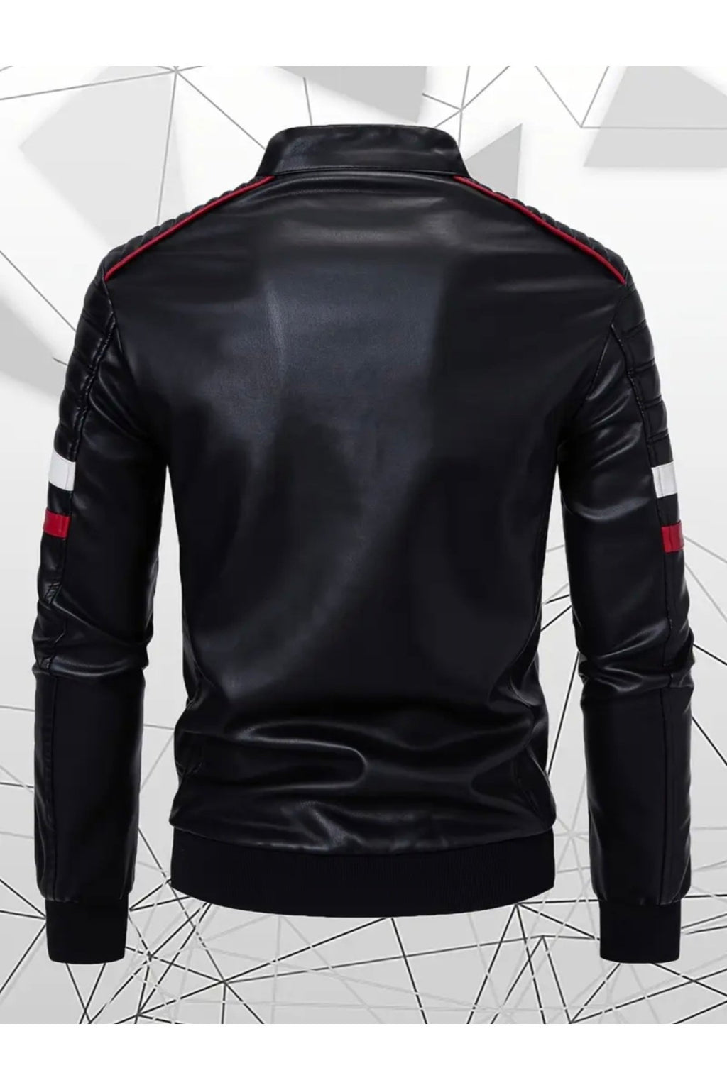 Renk Blok Tanımlı Spor Hakiki Deri Mont