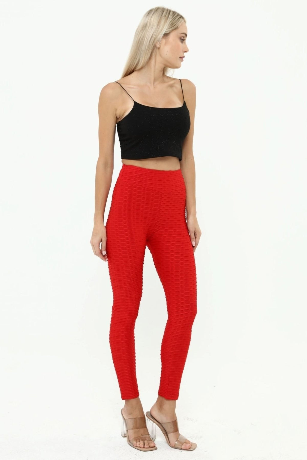 Brazil Tayt Arkası Büzgülü Kırmızı