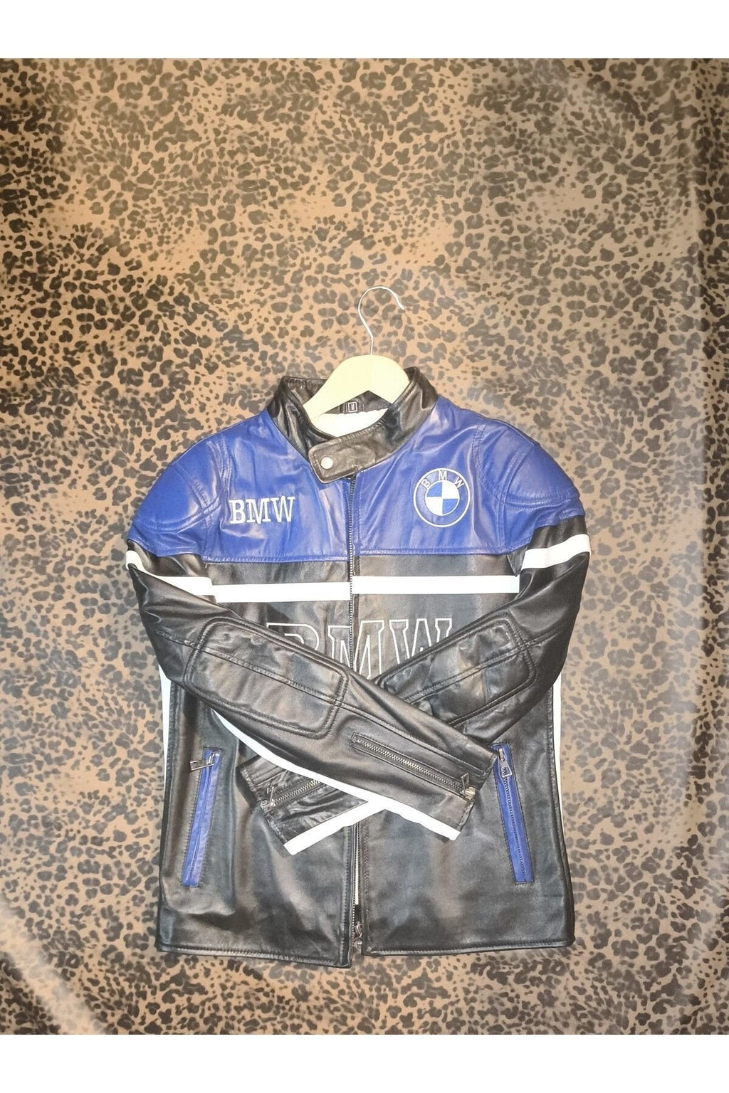 Hakiki deri Erkek regular-fit spor ceket