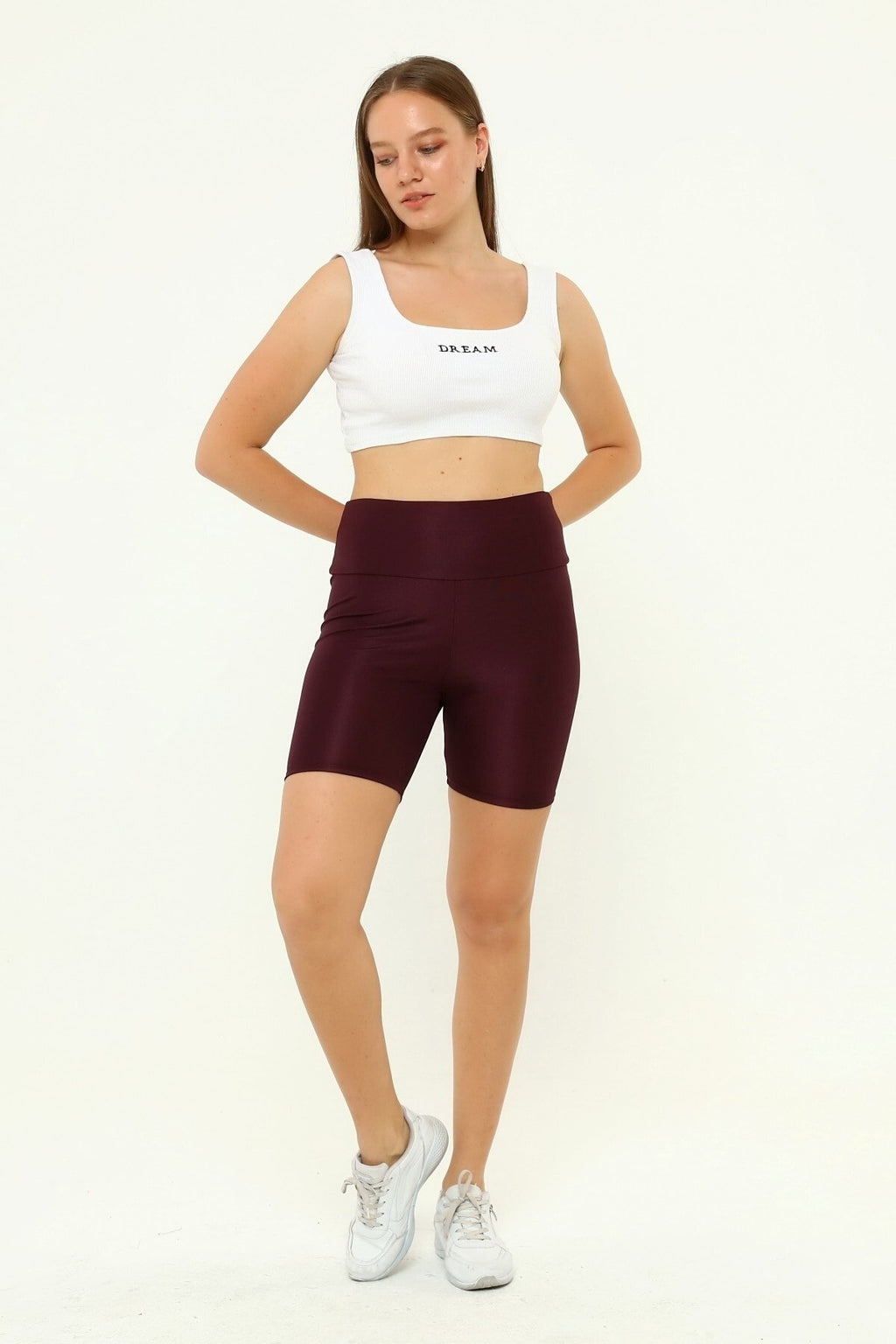 Şort Disko Bordo Renk